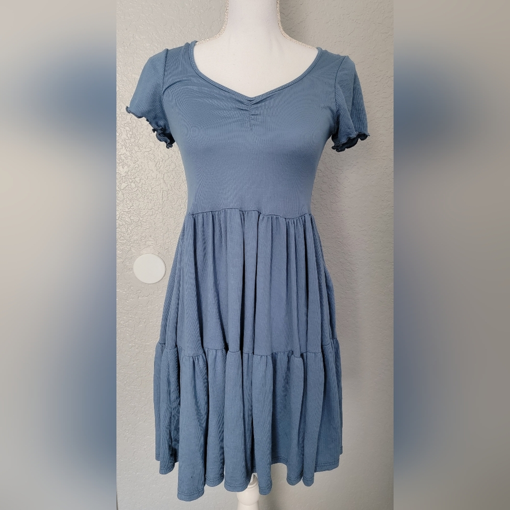 See You Monday Dress - Blue - Large